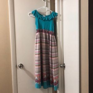 Fun bright girls maxi dress in size 12